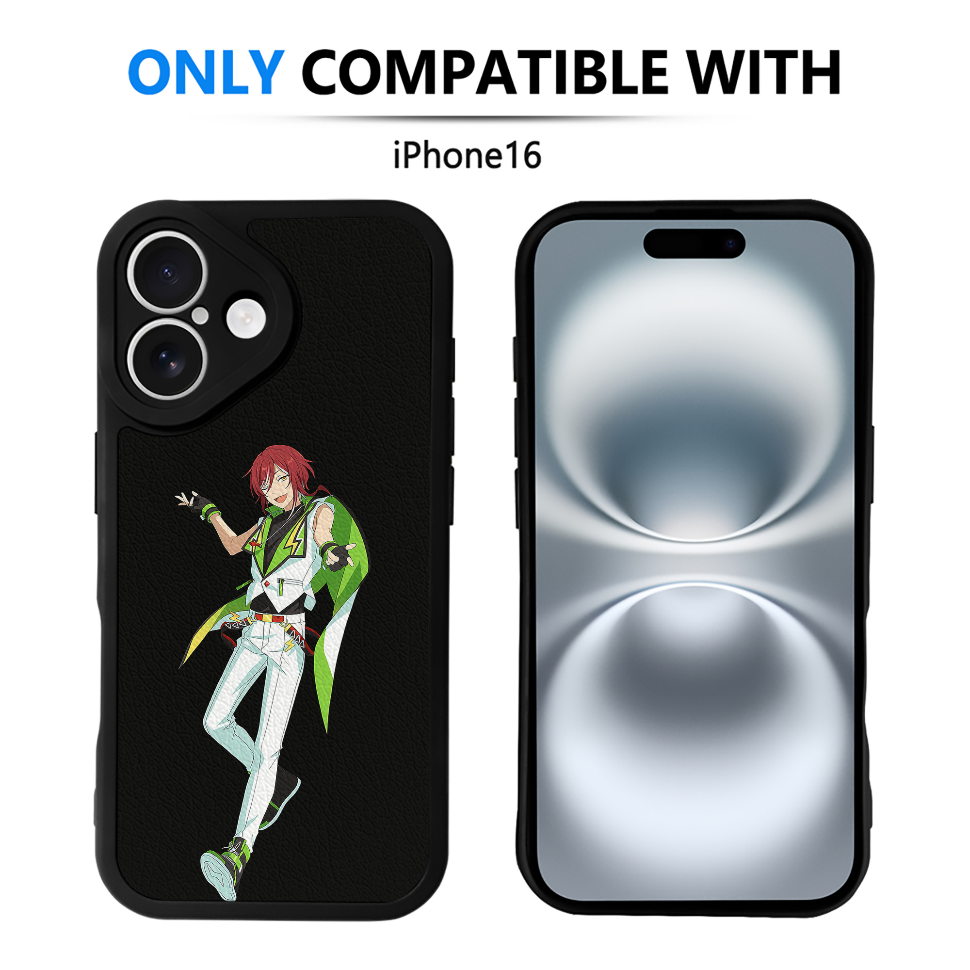 （画像用） あんさんぶるスターズ! Ensemble Stars 【iPhone 16シリーズ対応】シリコンスマホケース（レザー調） 材質：シリコン